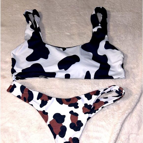 Shrub cow print bikini size small - Picture 1 of 3